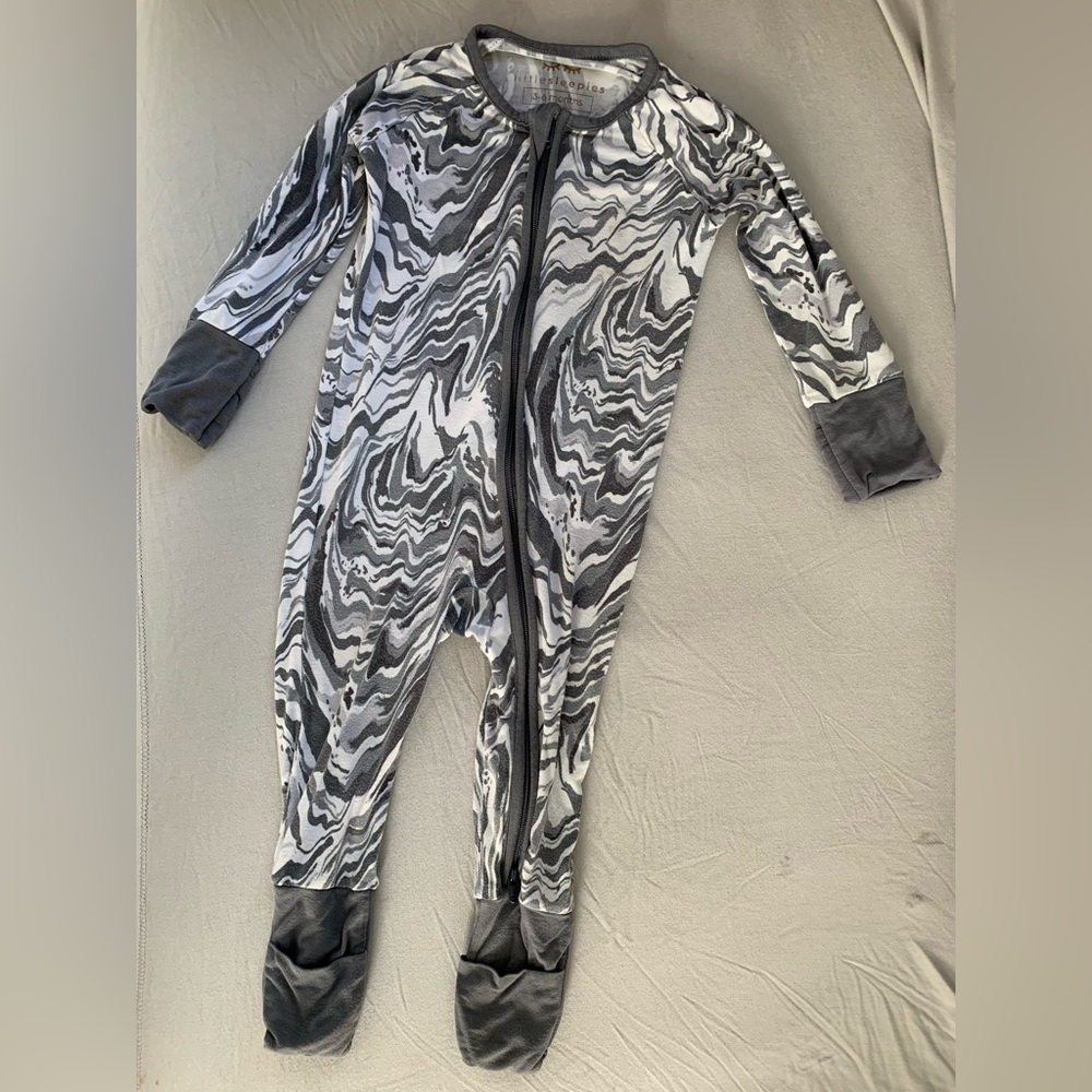 Little Sleepies Zippy with fold over cuffs